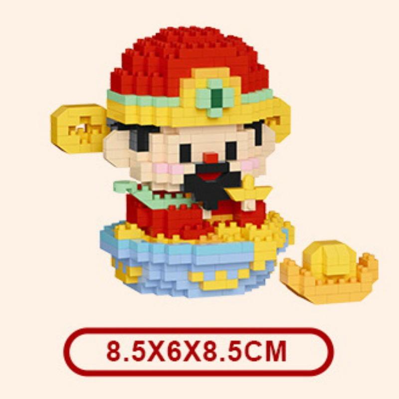 Kleine Fee, Gott des Glücks, Mond, alte Schaufensterpuppe, Bausteinpuppe, Kinderspielzeug, kreative Ornamente