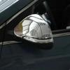 For Hyundai Sonata 2015- Chrome Car Rearview Side Mirror Cover Sticker Wing Cap Exterior Door Case Trim Shell Silver Frame