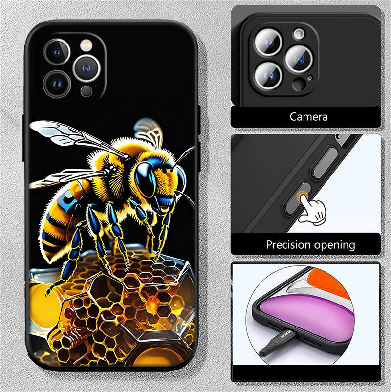 MH20 Bees Cartoon New Shell Phone Case for Xiaomi Poco F5 F6 C40 C65 C55 C50 C51 M7 X7 C75 M6 C71 F7 C85 F8 Pro Ultra