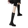 Fat Mm Big Tube Circumference Brown Knight Boots Women's Elastic Boots Thick Leg High Boots Thick Sole Boots Large Size Women's Boots
