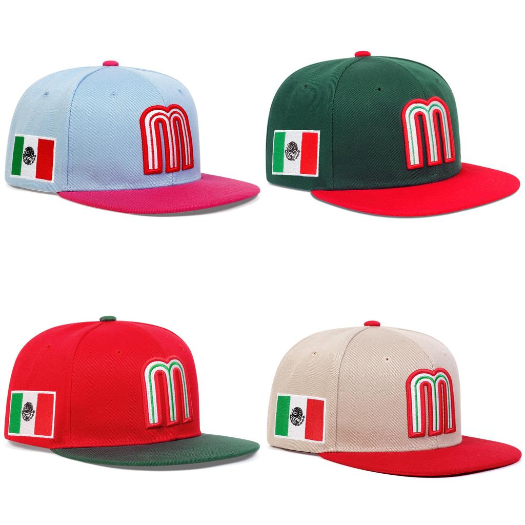 Mexicaanse Baseballpet Met Verstelbare Pasvorm Voor Zomerse Zonbescherming Fans