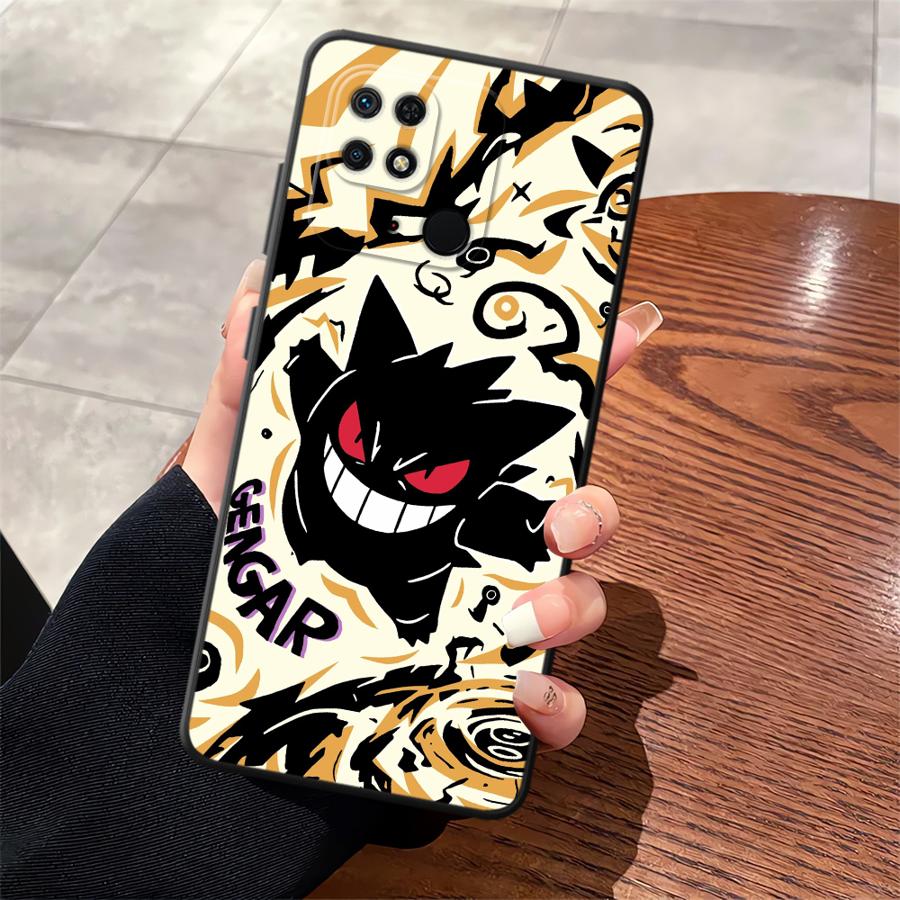 Case for Xiaomi Redmi A1 A2 Plus 12C A3 A5 9 14C 10 A4 K40 K80 Pro 13C Funda Phone Cover Cool Gengar Pokemon