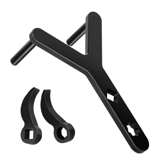 

Lower Control Arm Removal Tool Labor Saving for 1/2 Inch Drive Disassembly Wrench Pry Bar Adapter Head Universal Automotive Ball Joint Pry Tool Kit чёрный