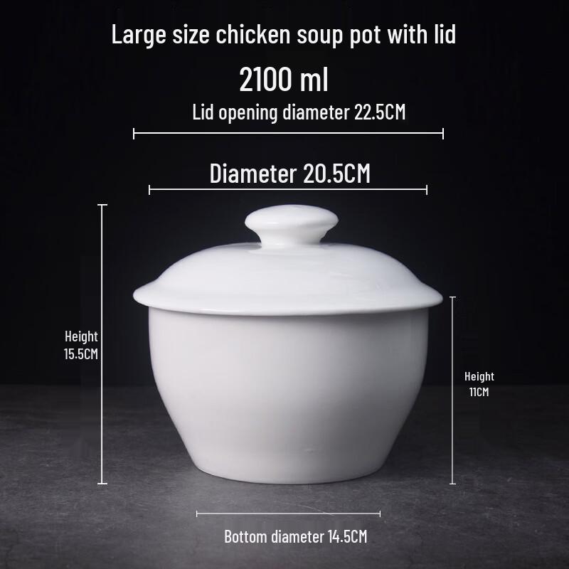 OIMG Ceramic Soup & Stew Pot