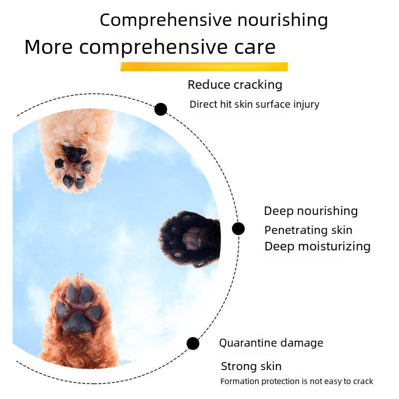 Pet Paw & Foot Moisturizing Cream for Dogs and Cats - Protects Cracked Pads