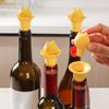 Cat Head Bottle Stopper Silicone Sealing Cap Red Wine Bottle Sealer Stopper Unique Party Wine Accessory