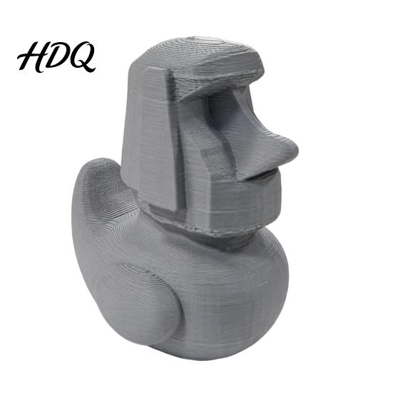 Прочная 3D-печатная скульптура Утка Моаи Статуэтка Каменная Голова Острова Пасхи