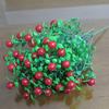 Artificial Berry Stem 6 Stems Simulation Fruits Branches with Leaves for Home