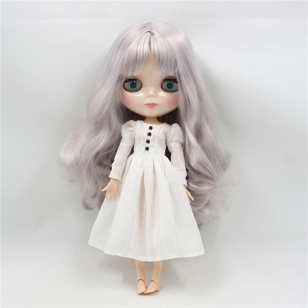 ICY DBS Blyth ubranka dla lalki body licca body azone stroje zabawka biała sukienka