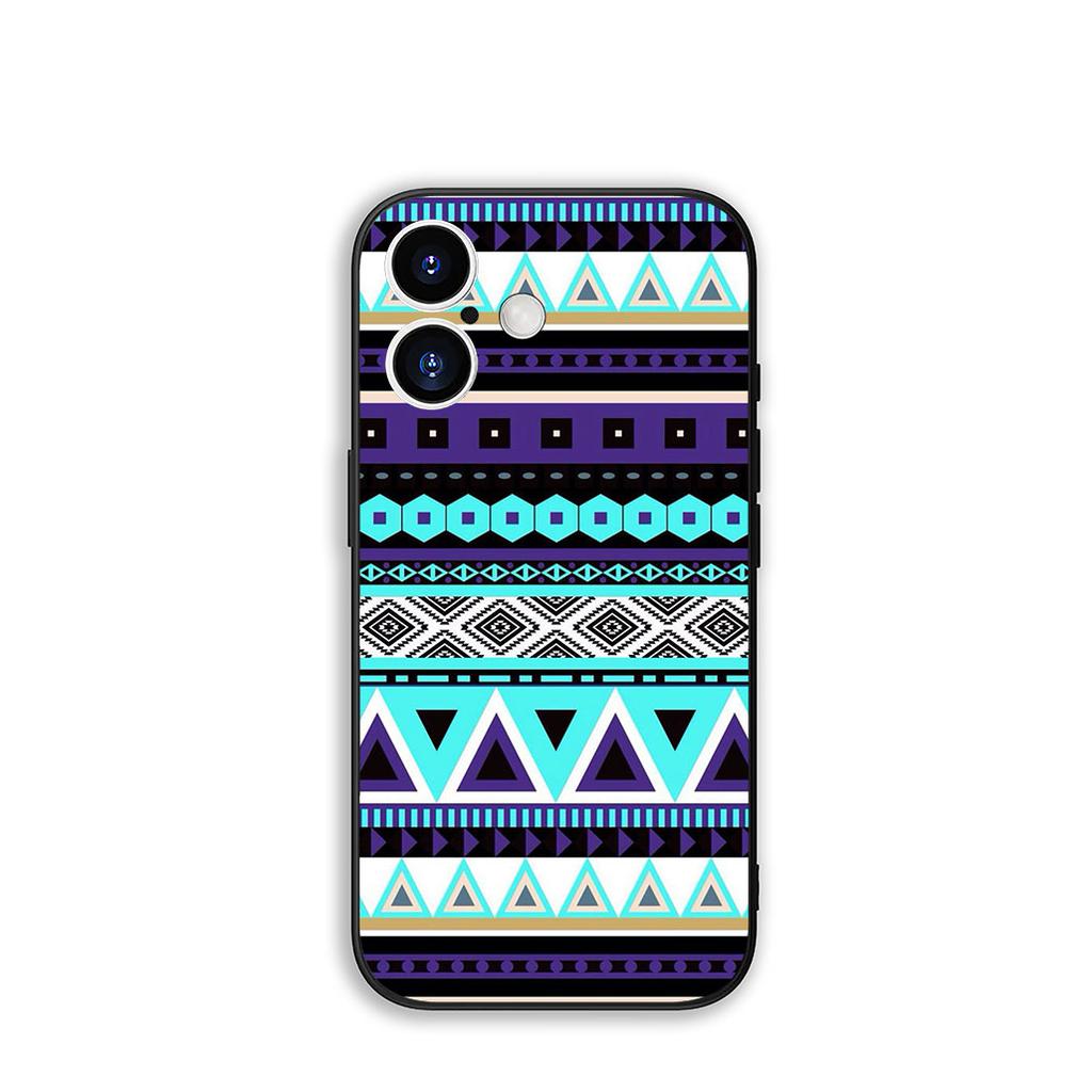 For Samsung Galaxy S25 S23 S22 S24 FE Ultra Plus A56 A05 A06 A15 A16 A57 S7 Edge Phone Case Texture Aztec Tribal Tribe Colorful