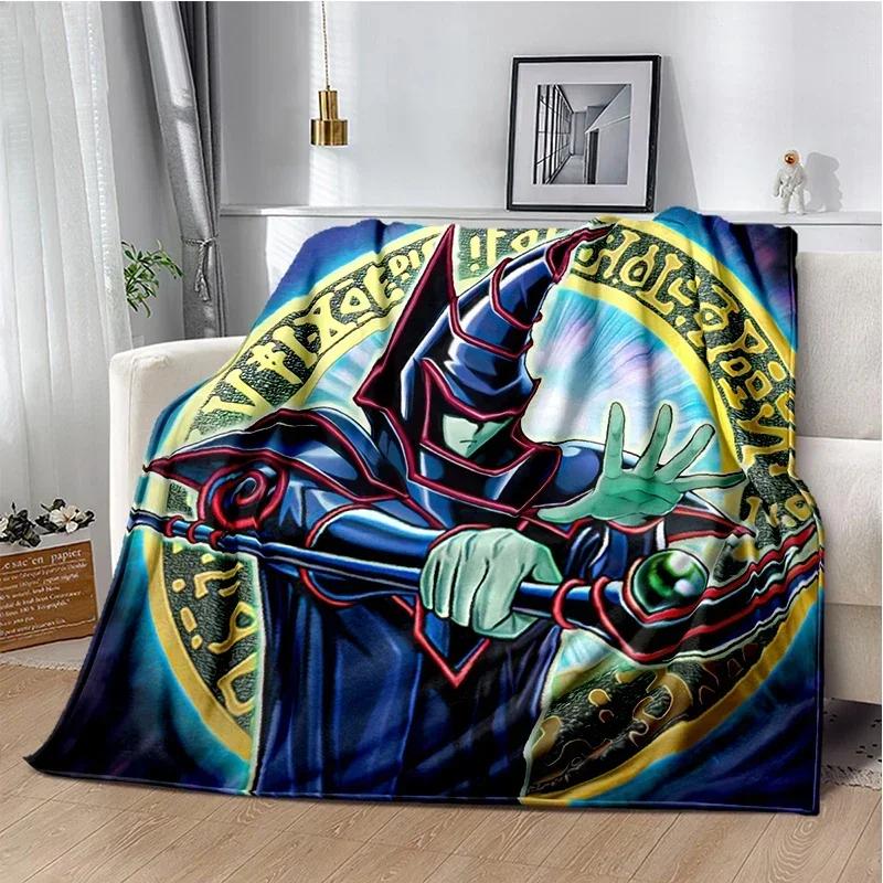 Dark Magician Throws Blanket Super Soft  mythical fantasy kawaii Blanket for Travel Bedding Couch Sofa Bed Blanket Birthday Gift