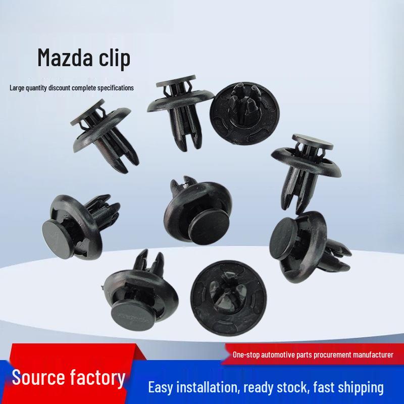 Mazda 3 & 6 Rear Bumper Fender Clips, 8mm Plastic Buckles 20 pieces/package