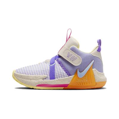 LeBron Witness 7 PS Action Grape Vivid Orange Παιδικά Αθλητικά Παπούτσια Μωβ Ανοιχτό-Καφέ-Ξύλου Κοβαλτίο-Bliss DQ8647-101