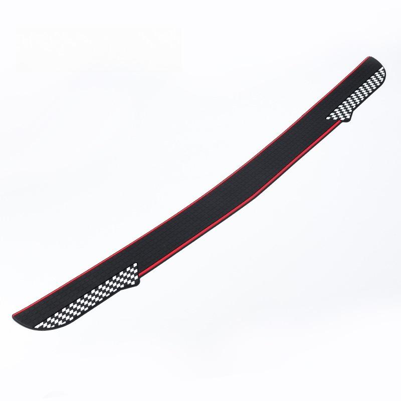 1Pc Car Trunk Protective Strip Door Sill Protector PVC Anti-scratch and Anti-collision Rear Door Sill