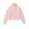 Women's Short Chimney Collar Casual Sports Sweatshirt - Half-Zip, Plus Velvet, Loose Fit