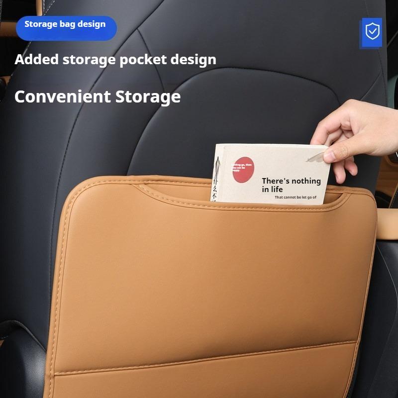 Fit For Geely Galaxy Starship 7 EMi Car Specialized Rear Seat Anti Kick Mat Backrest Protection Pad Original Color Interior