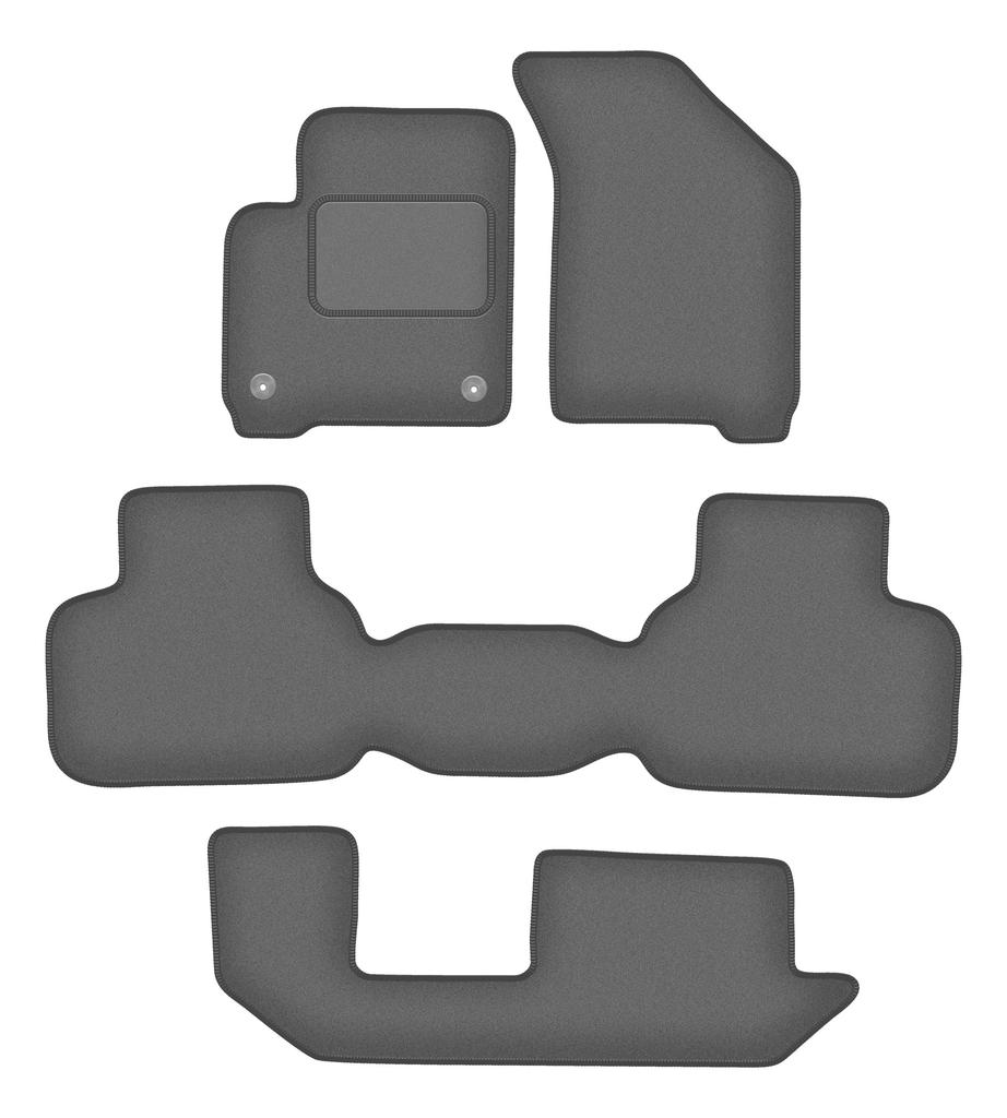 Velours-Autofußmatten Graphit für: Dodge Journey JC49 7-Sitzer (2007-2016)