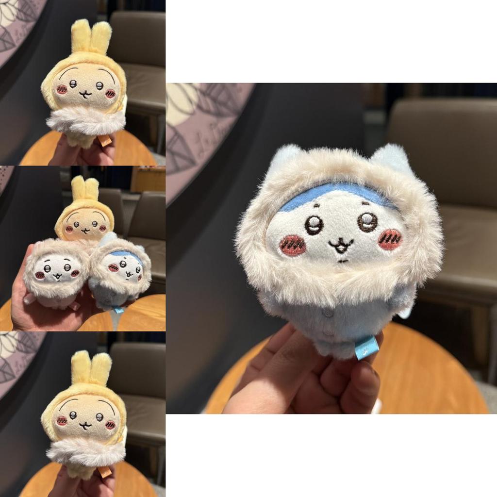 Giy Usaqi Winter Plush Doll With Faux Fur Collar For Kids Room Decor