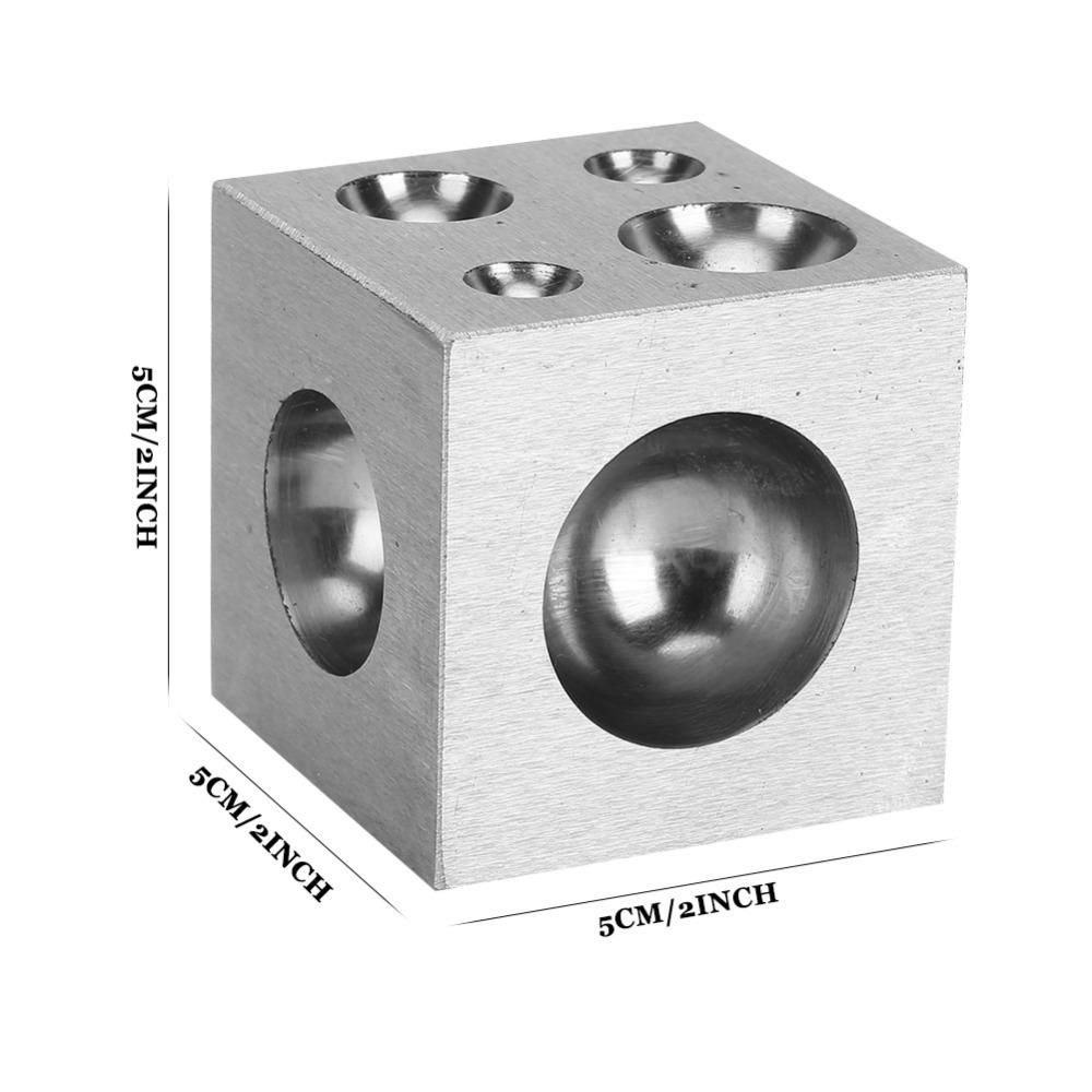 Long Lasting Square Shape Doming Block Semi Circle Metal Material Jewelry Tool Precision Durable Goldsmith Tool Gold Processing