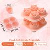 Silicone Rose Ice Cube Mold 3D Flower Shape Ice Cube Tray with Lid Ice Ball Maker for Cocktails Juice Whiskey Kitchen Gadget