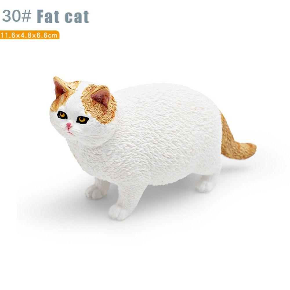 PVC Simulation Cat Model Garfield Persian Cat Pastoral Cat Cat Action Figures  Car Decoration