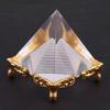 Glass Crystal Pyramid Paperweight Egyptian Meditation Crystal Pyramid  Spiritual Decor
