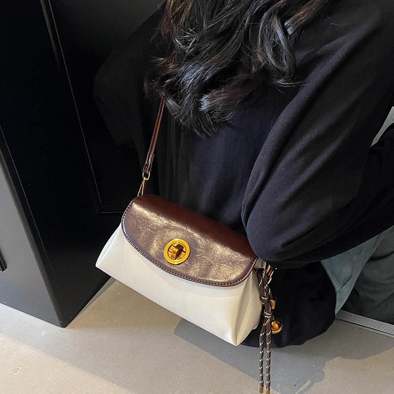 Retro Small Bag Women's Autumn and Winter Versatile 2025 New Fashion Shoulder Messenger Bag This Year Popular Small Square Bag