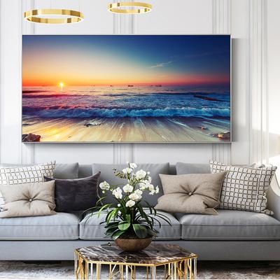 Pictures For Living Room Canvas Painting Beach Ship Sea Wall Art Nordic Posters And Prints Home Decoration