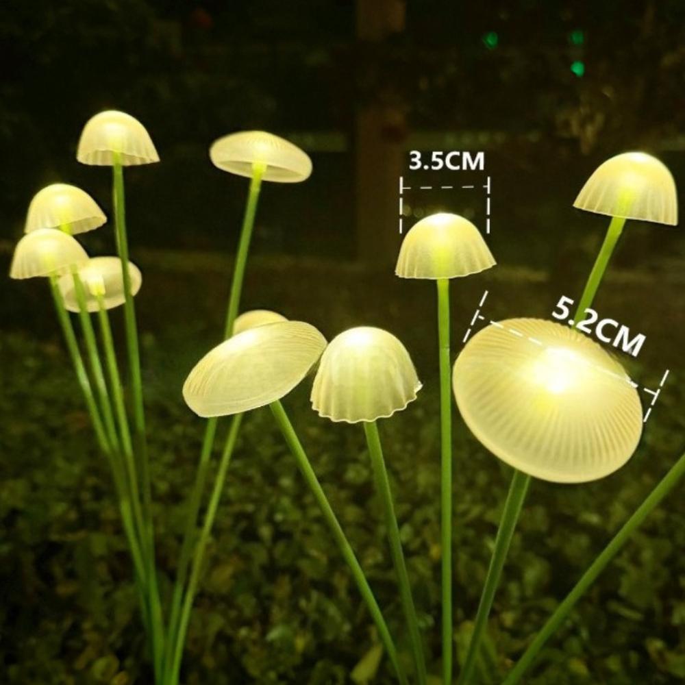 10/8/6 LED Multicolour Solar Mushroom Light Waterproof Warm LED Solar Garden Light Outdoor Decoration Lamp for Villa Garden Courtyard Park