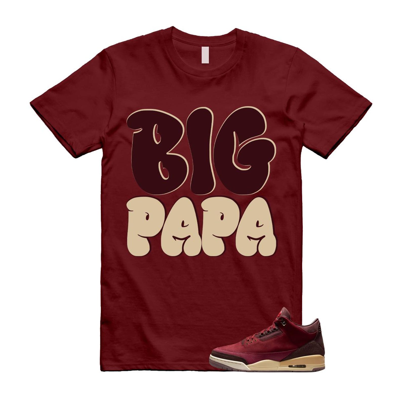 3 Bin 23 Team Red Burgundy Crush Coconut Milk PRM T Shirt Match PAPA S