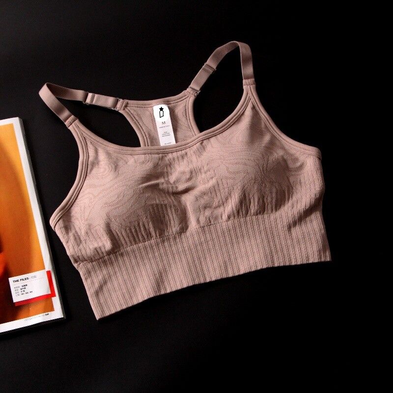 And American Single Adjustable Sports Underwear Beautiful Back Comfortable Bubble Wrap Women's Running Yoga Breathable Quick-Drying Workout Bra