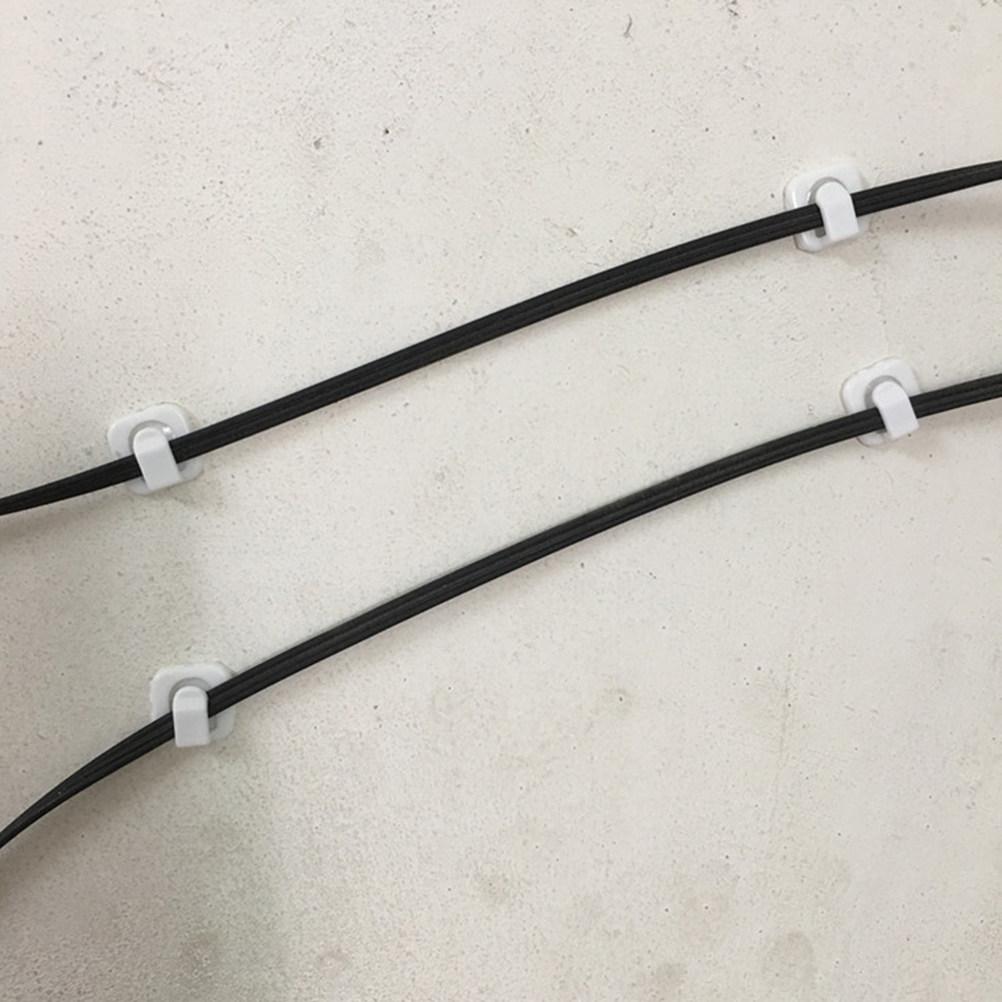 18Pcs Cable Cord Organizer Clips Self Adhesive Wire Management for Desk Cables Adjustable Cord Clips for Home Office