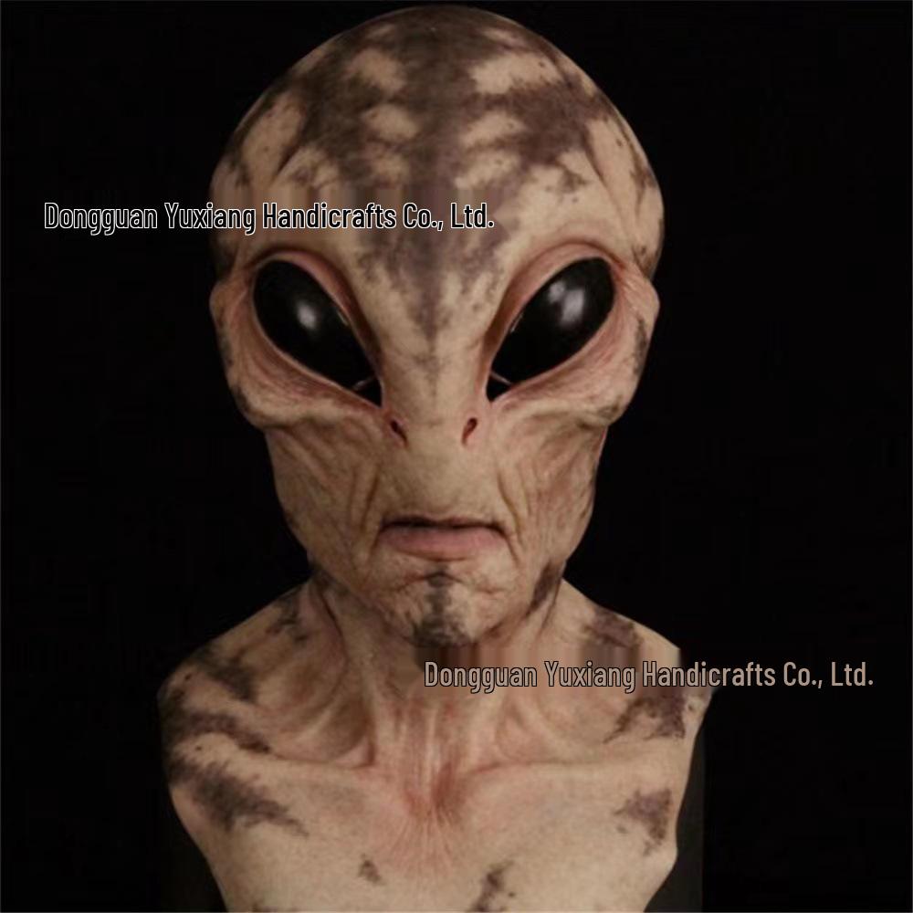 Alien UFO Green Latex Halloween Headgear Mask