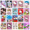 Hello Kitty Diamond Painting Kit 5D DIY Cartoon Diamond Embroidery Cross Embroidery Handmade Art Gift Home Decoration