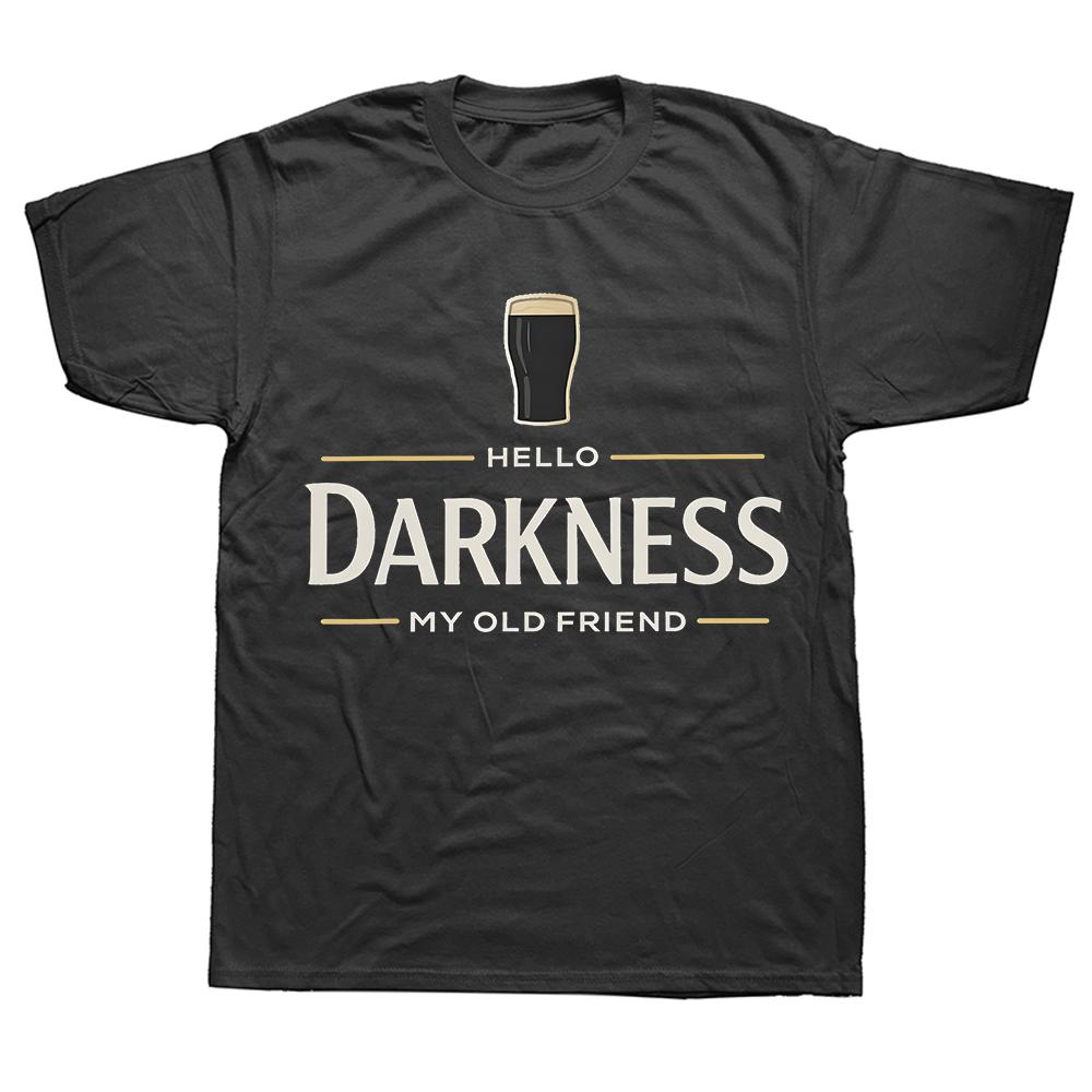 

Hello Darkness My Old Friend Irish Beer Men T Shirt Funny Tee Shirt Short Sleeve O Neck T-Shirts Cotton Plus Size Clothing - ... S разноцветный