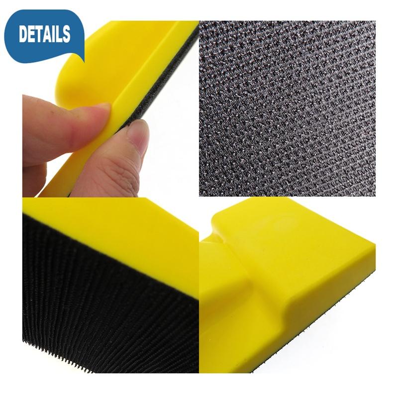 Ruční brusný blok se suchým zipem Ruční brusný blok s prstovým blokem Strany se suchým zipem Rychlá výměna