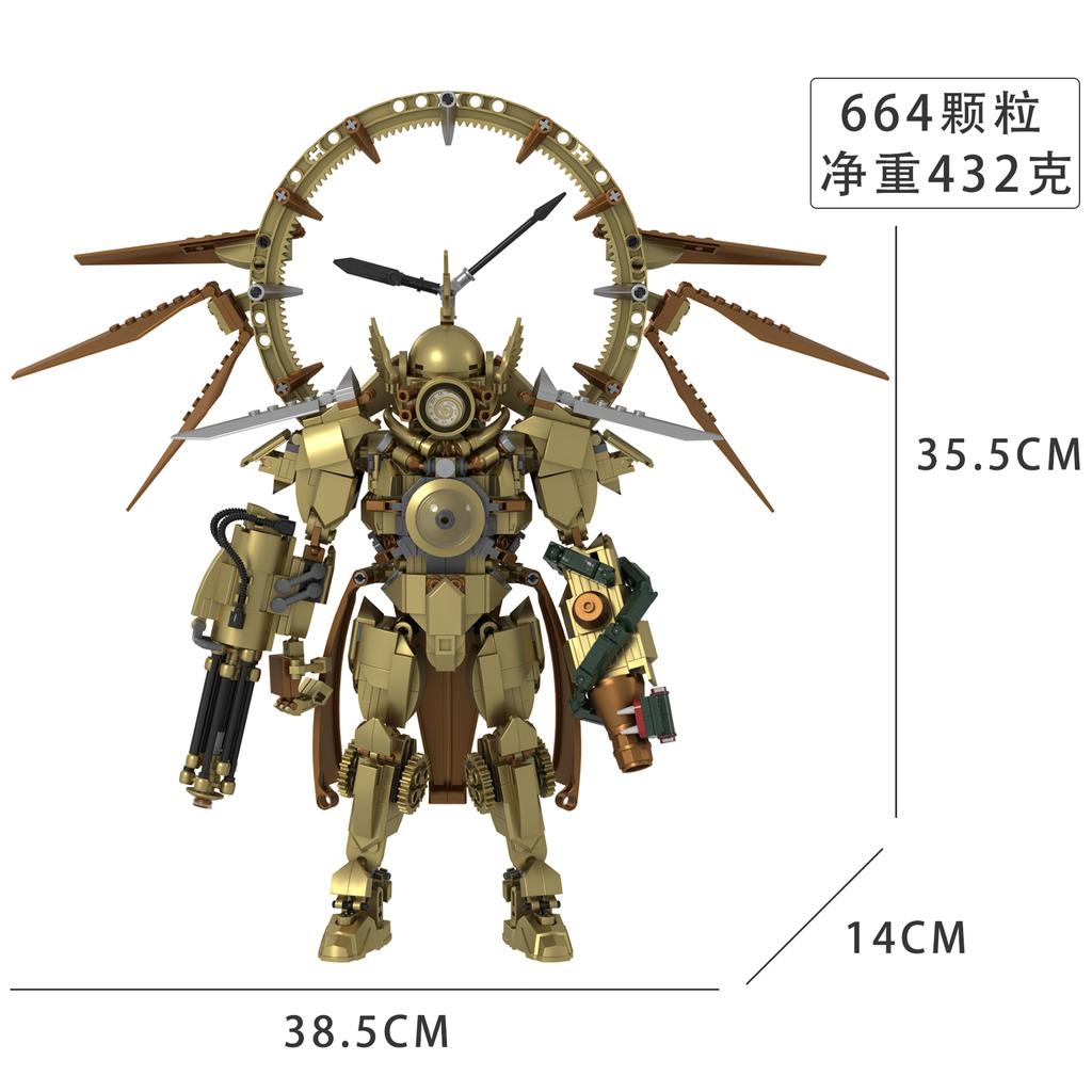Skibidi Toilette Zombie verformt Aufgerüsteter Uhrenkönig Baustein Titan Variante Monitorman Bohrer Spielzeug Bausteine für Kinder Geschenke