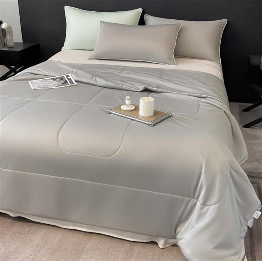 High Quality Cooling Comforter, Lightweight Smooth Air Condition Blanket Summer Quilt, Fluffy Soft Cold Touch Fabric Blanket