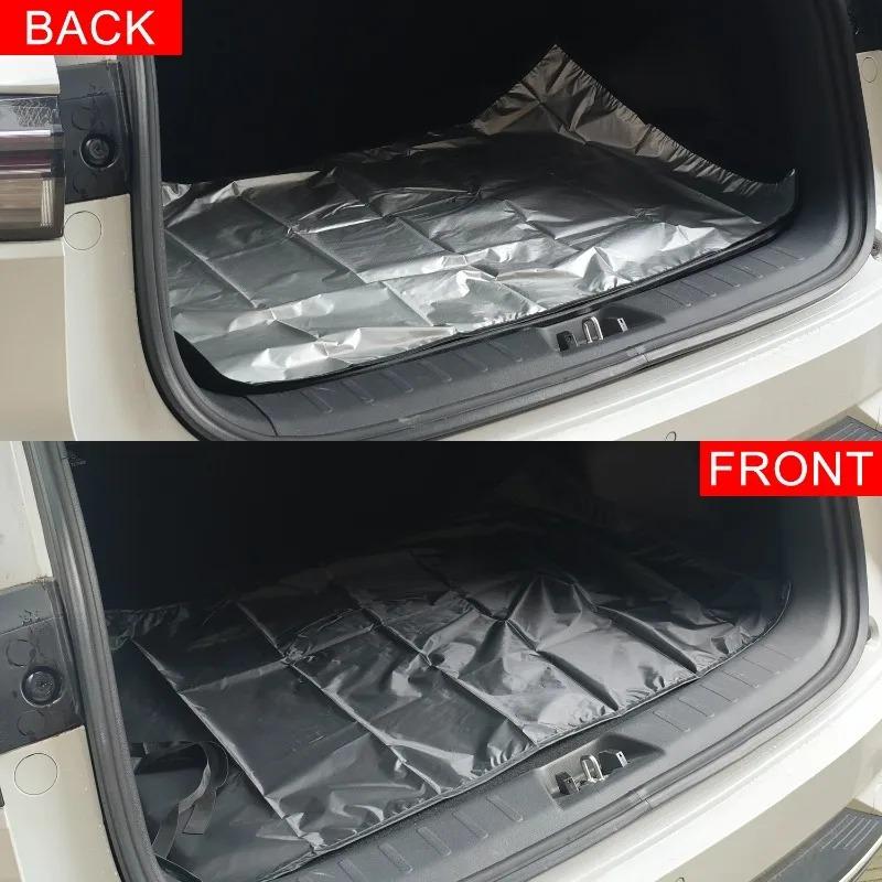 Universal Car Trunk Mat Waterproof Dustproof Polyester Fiber Cargo Liner Luggage Anti Dirty Pad Vehicle Accessories