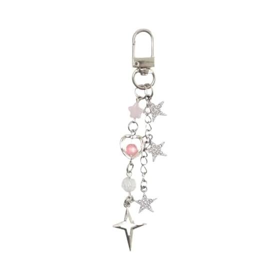 [Wego] Beads Keychain B Custom Cute School Gift Women s