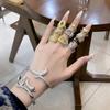 Niche Design Dark Personality Snake Open Ring Stacking Wearing High Sense Fashion Cold Wind Ring