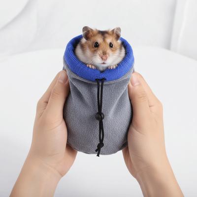 Fast Drying Pet Bath Towel Bag Adjustable Skin-Friendly Hamster Absorbent Towel Soft Ferret Sleeping Bag After Bath Care