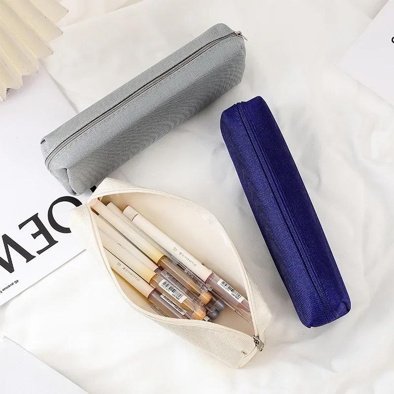 Pencil Cases Bag Stationery Holder Case Storage Box Zipper Pencil Pouch Supplies Storage Pouch Makeup Pouch Purse