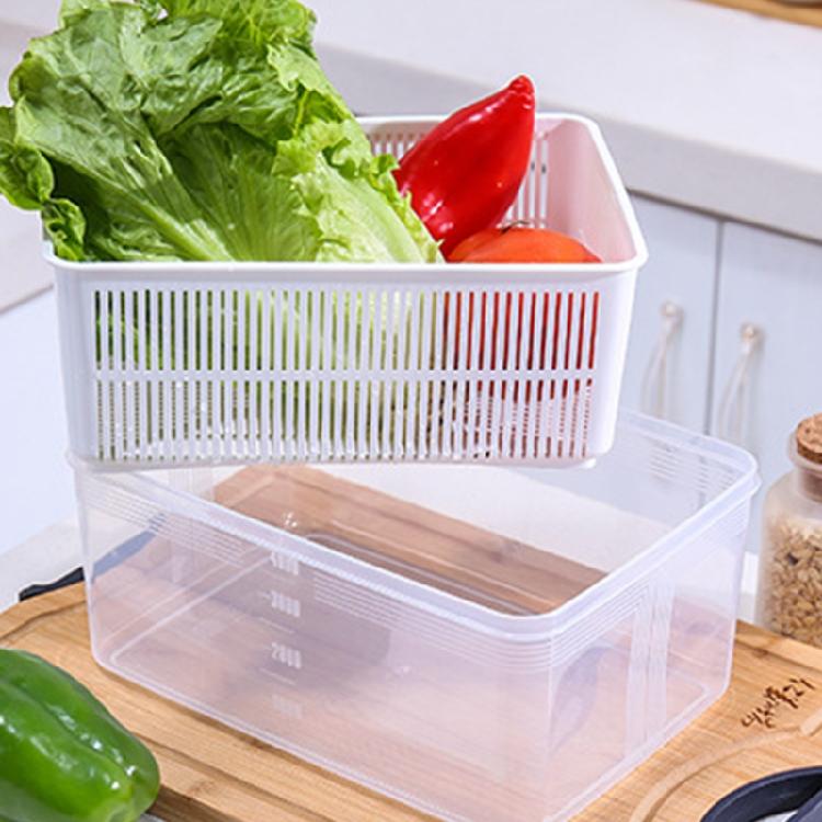 Draining Storage Containers Fridge Produce Saver Bins for Vegetables