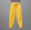 Women Fashion Ealstic Waist Jogger Pants Casual Loose Baggy Pants Harem Pants With Belt