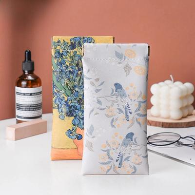 Ölgemälde Muster Brillenetui PU Leder Automatisches Schließen Sonnenbrillenetui Tragbare Schutzhülle für Brillen