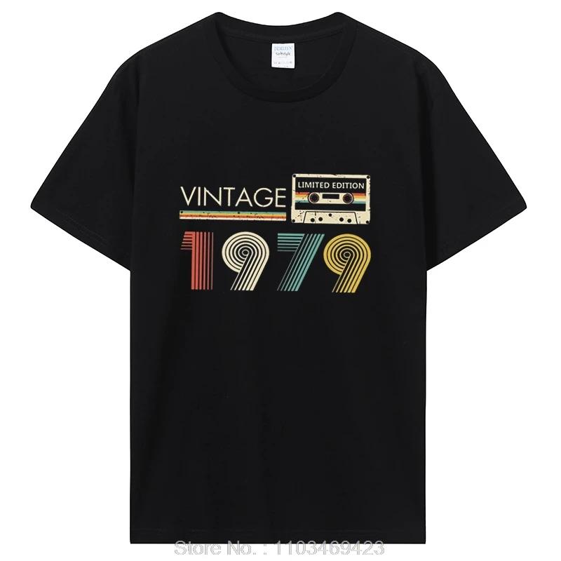 Vintage 1979 Limited Edition Birthday T Shirts Gifts Cotton Summer Tees Tops Graphic T-shirt Clothing Oversized