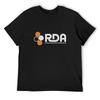 RDA Logo (White and Orange) TShirt Blue Lock Croswit Shirt Unisex Valentines Clothes Unisexs Clothing