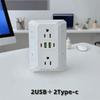Flame-Retardant Material Multi Port Expander Multiple USB Ports USB Charger Socket for US Daily Use