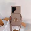 Ring Crossboby with Card Holder Phone Case for Samsung Galaxy S25 S24 S22 Ultra Plus S23 FEA25 A35 A55 A24 A34 A54 Back Cover